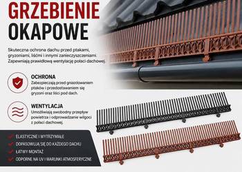Grzebienie okapowe - ochrona/ wentylacja dachu