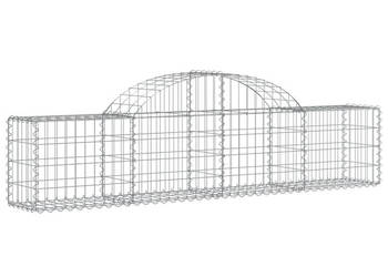Kosze gabionowe 14 szt 200x30x40/60 cm galwanizowane żelazo WM-3146059