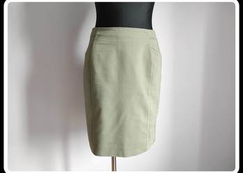 H&M ołówkowa spódnica khaki 38 M - 40 L bawełniana