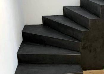 Płytki na schody 100x30 MIKROCEMENT GRAFIT SZARY