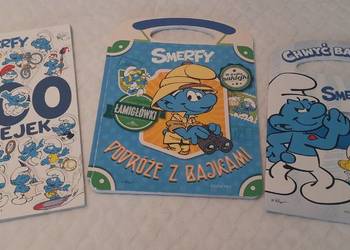 Smerfy, teczka biblioteczka, zestaw 3 książeczek, Egmont (Książeczki dla dz
