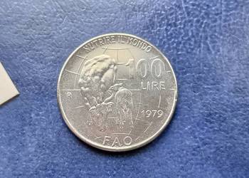 Stare monety 100 lir 1979 FAO Włochy