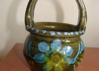 skandynawski ceramiczny koszyk, sygnowany