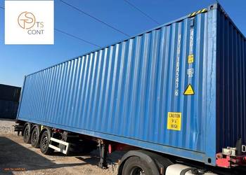 Kontener morski magazynowy budowlany 40 HC używany kilka razy 12 metrowy