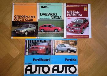 Książka naprawa samochodu Fiat 126p Wartburg Ford Escort Ka, Daewoo Nexia
