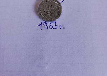 5 groszy z 1963r. Bez znaku menicy.