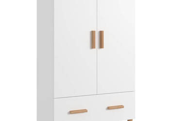 Szafka biała 70x31x115 cm materiał drewnopochodny WM-812528