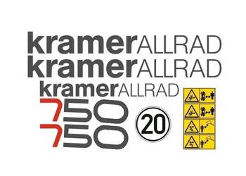 Naklejki oklejenie naklejka - KRAMER 750 Zamiennik