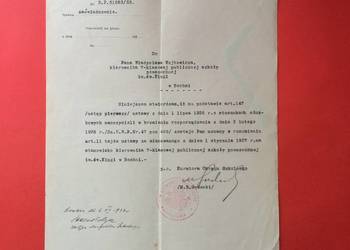 ( 1857 ) Zaświadczenie Objęcie Stanowiska Kraków, Wojtowicz ( 1857 ) Zaświadczenie Objęcie Stanowiska Kraków, Wojtowicz