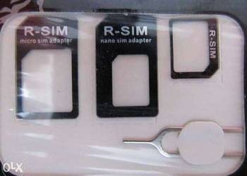 Używany, Adaptery do kart SIM: SIM, Micro SIM i Nano SIM + kluczyk na sprzedaż  Zamość