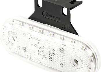 Lampa obrysowa LED, prostokątna, 12/24V przezroczysta, przykręcana Waś 140…