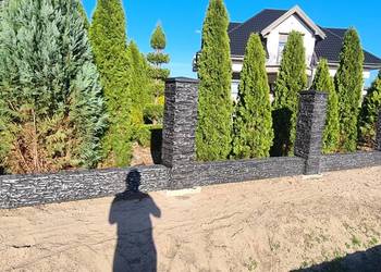 Ala klinkier, imitacja klinkieru, ogrodzenie, ogrodzenia, słupki murki