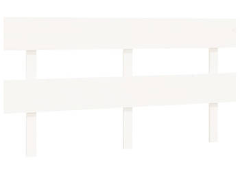 Wezgłowie łóżka białe 164x3x81 cm lite drewno sosnowe WM-819081