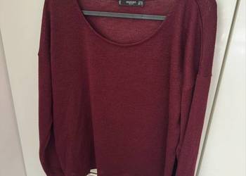 Bordowy sweterek Mango L