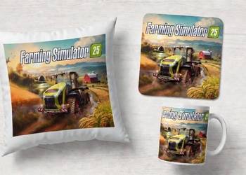 Farming Simulator gra prezent dla gracza geeka Poduszka podkładka kubek