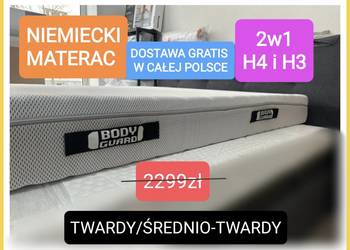 Niemiecki 180x200 Materac BodyGuard Bett1 H4 i H3 2w1 Piankowy DWUSTRONNY