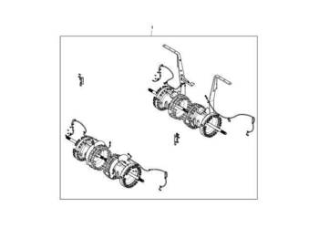 John Deere 9470RX - Zestaw osi BRE10330 (Oś przednia i tylnia)