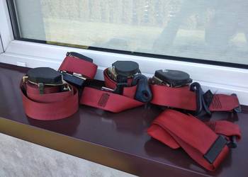 Citroen Saxo VTS pasy bezpieczeństwa czerwone przód tył komplet