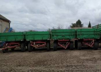 Przyczepy IFA HW 60.11 Niemka szóstka i Autosan D47 D-47 czwórka wywrotka