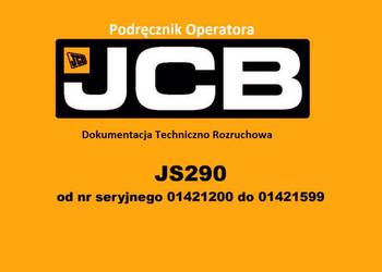 DTR Instrukcja operatora, katalog obsługi, UDT - serwis - JCB JS290