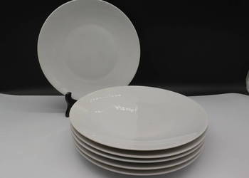 Zestaw 6x płytkie obiadowe Talerze Rosenthal Germany Biała Porcelana