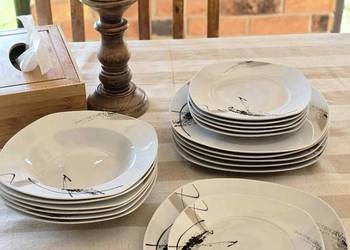 159 zł Zestaw 18 sztuk talerzy ślaczki