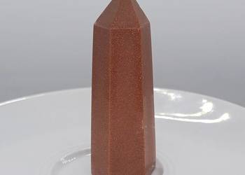 Kolekcjonerski kryształ piasek pustyni obelisk stojący stożek 59mm #37