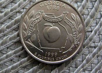 USA 25 Cent 1999r - P - Stany USA - GEORGIA
