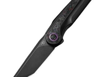 Nóż Bestech Blind Fury Black Stonewashed Titanium / Red Marble CF, Black S…