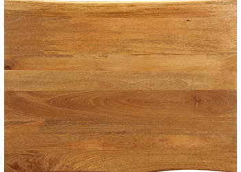 Blat stołu 100x80x38 cm naturalna krawędź lite drewno mango WM-370796