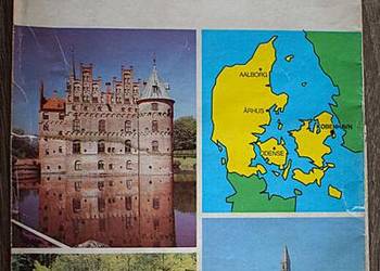 Mapa drogowa Danii z lat 70 tych , XX w Mapa drogowa Danii z lat 70 tych , XX w