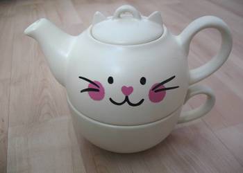 Dzbanek - filiżanka do herbaty, ziół 300 mml - 14 x 16 cm Hema