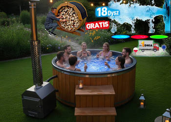 BALIA Ogrodowa Jacuzzi PIEC ZEWNĘTRZNY Hydromasaż