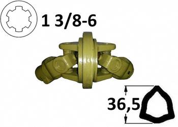 Kompletny przegub homokinetyczny kat. 2, 1" 3/8 Z6, na rurę trójkątną zewn…