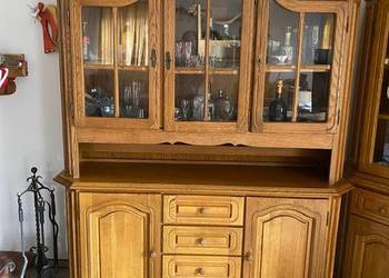 Witryna z wnęką dąb rustykalny kredens do przemalowania !!