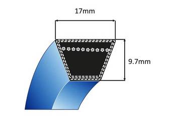 Pasek Klinowy 17x1473 La 1413 Li KEVLAR Napęd Agregatu TC102 TC122 HF2213 H