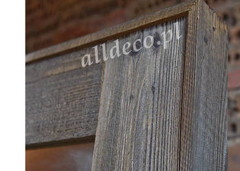 Lustro w ramie ze starego drewna - Alldeco