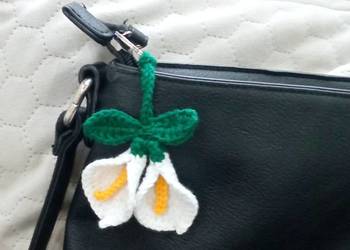 Kalie wykonane na szydełku, brelok do kluczy