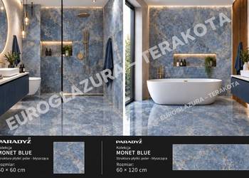 gres 60/120 monet blue poler-błyszczący paradyż