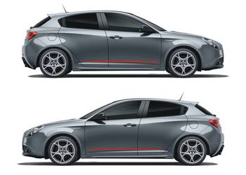 Giulietta Alfa Romeo Naklejki Pasy Boczne na Samochód