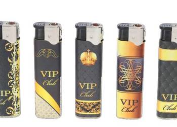 Zestaw 5 sztuk Klasycznych Zwykłych Zapalniczek Gazowych Piezo VIP