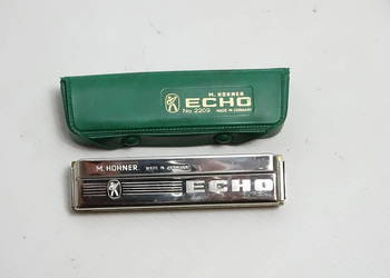 Harmonijka Ustna M. Hohner Echo No. 2209 C Germany Vintage Etui