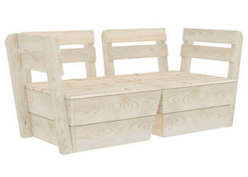 Ogrodowa sofa 2-osobowa z palet impregnowane drewno świerkowe WM-3063708
