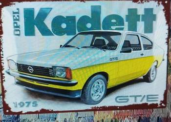 OPEL KADETT GT/E 1975 Tablica na ścianę warsztat