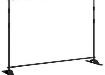 vidaXL Stojaki do tła, 2 szt., czarne, 305x243 cm, stalowe(SKU:3187467)