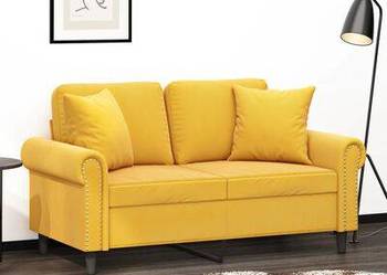 vidaXL Poduszki ozdobne, 2 szt., żółty, 40x40 cm, aksamit(sku349491)