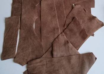 Skóra (300 g) Naturalna Włoska Brązowy Postarzana średnie i małe kawałki