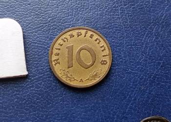 Stare monety 10 reichsfenig 1939 A Niemcy