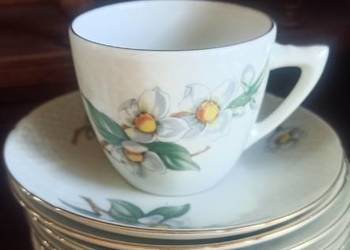 Filiżanka z talerzykiem deserowym, B&G. Kjøbeham. Royal Cope