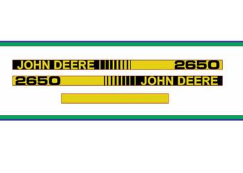 Naklejki na maskę Traktor Ciagnik John Deere 2650 Nalepki oklejenie dobra j